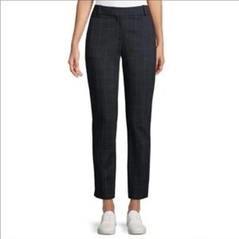 Kut from the Kloth Mia Skinny Ankle Pants Women's Plaid Check Print - Size 6